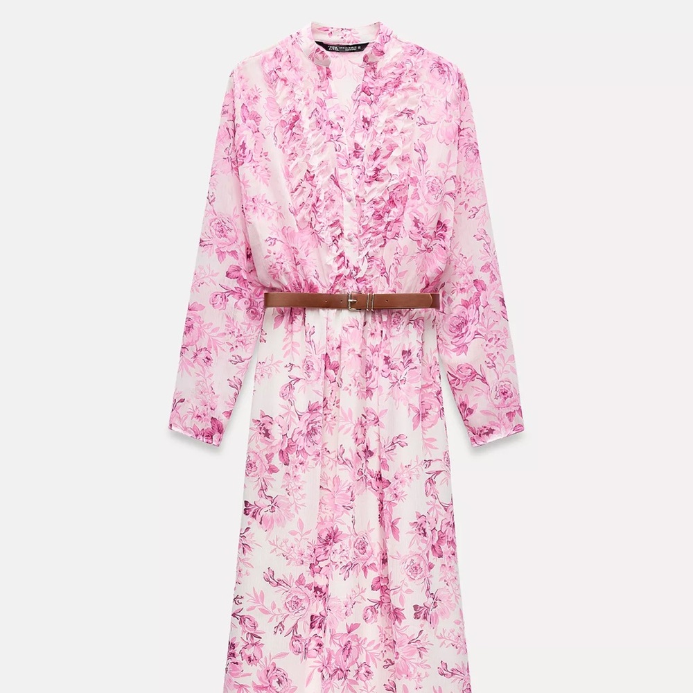 Zara Pink Floral Dress
